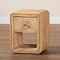Bali & Pari Rosina Bohemian Natural Rattan 1-Drawer Nightstand 244-13678-ZORO - alternate 5